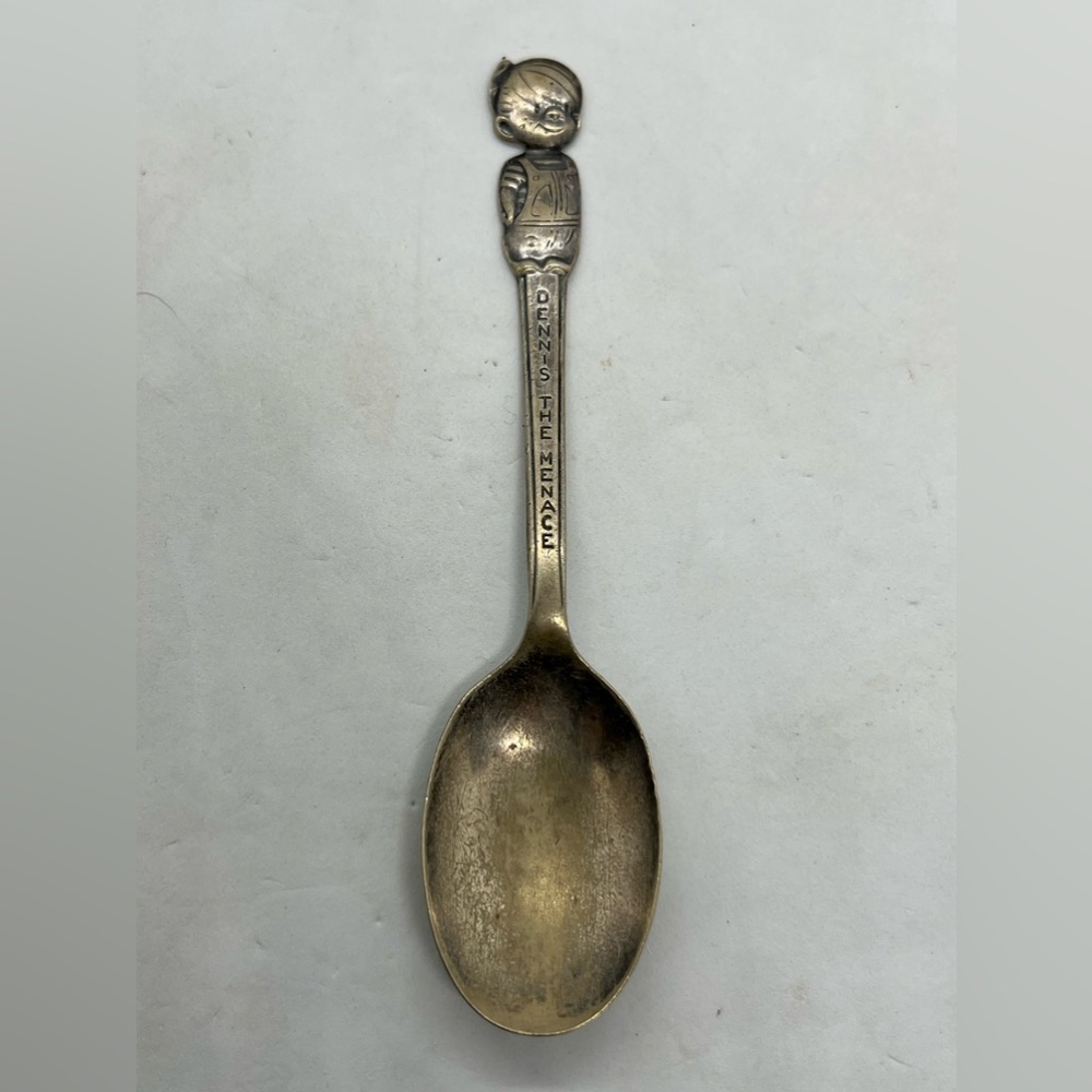 Vintage 1961 Dennis The Menance Old Company Plate Children’s 6” Cereal Spoon